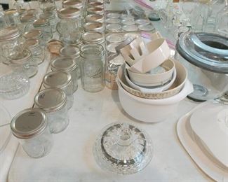 jars, mixing bowls