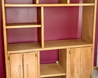 Bookcase on wheels $45