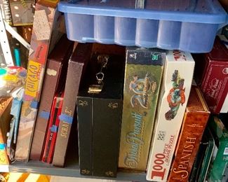Various games & Playing Cards. 
Cards $1/deck
Games $4-10