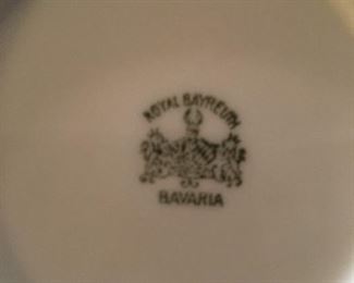 One of three sets of china