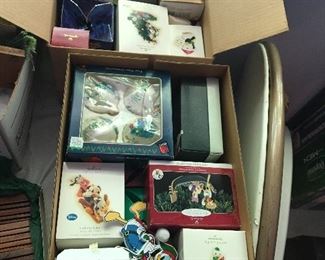 Vintage and Contemporary Christmas ornaments