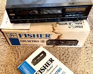 Fisher CR-W780 double Auto Reverse Stereo Cassette Deck $50