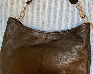 Calvin Klein Black Leather Satchel purse $39