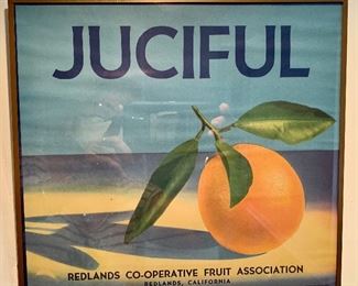 Original Redlands Co-op Fruit Assn.
“Jucy” Metal Sign $10