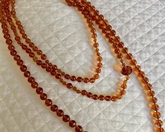 Vintage Honey Amber necklaces 
16” $20
25” $35