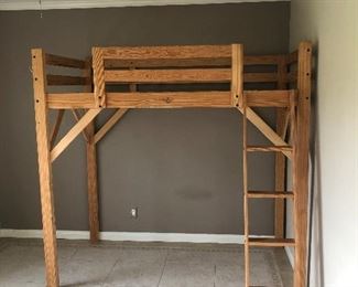 Bunk bed with space underneath for another bed, a desk or whatever you would decide to place under the bed. 