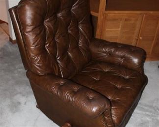 Faux leather La-z-boy recliner