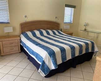 King size bedroom furniture. Mattress & Box spring not for sale.