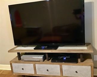 Flat Screen TV and TV Cabinet