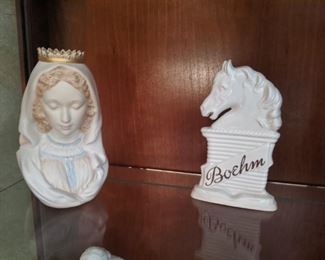Cybis Madonna (Mary)- Painted & Boehm Horse Head 