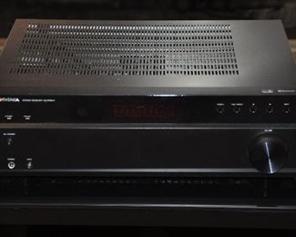 BLACK INSIGNIA STEREO RECEIVER WITH BLUETOOTH MODEL NS-STR514. OUR PRICE $60.00