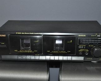 TEAC DOUBLE CASSETTE DECK W 505R. OUR PRICE $60.00