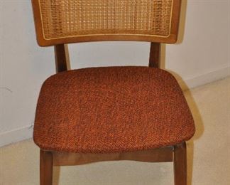 SET OF THREE VINTAGE DANISH MODERN WALNUT STACKMORE FOLDING CHAIRS! OUR PRICE $125.00