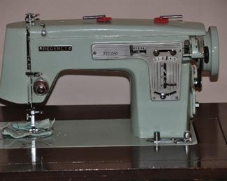 AQUA REGENCY ZIGZAG SEWING MACHINE MODEL 380. OUR PRICE $75.00