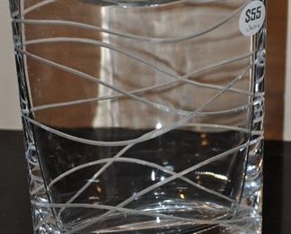 STUNNING NAMBE GLASS POCKET VASE. OUR PRICE $55.00