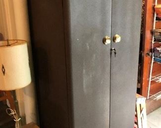 vintage storage locker with key