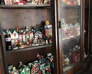 Coca Cola Christmas village buildings & figures - Town Square, Dept. 56, Heritage, Lemax, Hawthorne Village, etc