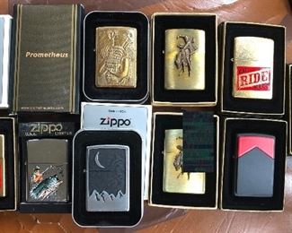 vintage zippos new in original boxes