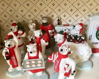 Coca Cola Polar Bear figurines