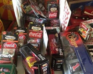 NIB Coca Cola cars, toys, matchbox