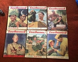 WWII 1944-5 Marines The Leatherneck issues