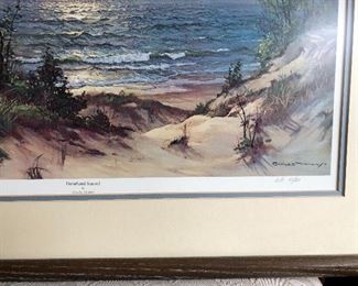 Charles Vickery signed Dunes print