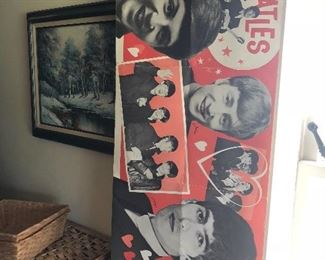 Vintage Dell Beatles poster 