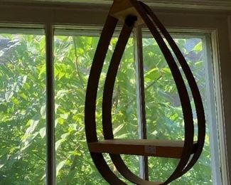 vintage teak mcm plant hanger