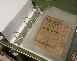 1917 on almanac collection