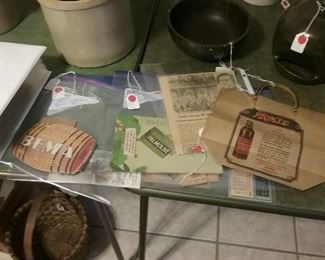 country store hanging ads