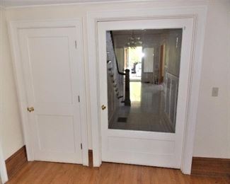 Large Interior Wood And Glass Door, 2 Panel Painted Door,