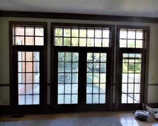 Newer French Patio Doors, Architectural Windows, Cherry Crown Molding
