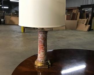 Speer Collectibles Orange and White Lamp :: $200
