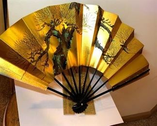 Japanese Fan Hand Painted