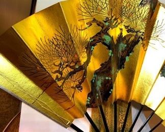 Hand painted Japanese fan