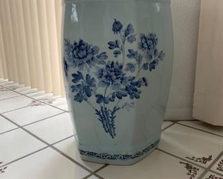 Blue and White Porcelain Garden Seat