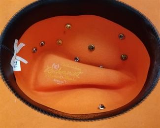 BRC-5 ($75) Bronco Orange wool hat with collectors pins, player cards and ticket stubs.  Great condition!