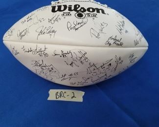 BRC-2 ($50) Denver Broncos signed football.  No COA