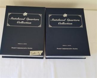 COIN-1 ($200) This is the 2 complete volumes of the Postal Commemorative Statehood Quarters Collection.  Includes all the states plus our protectorates.  
