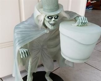 BFIG-5 ($300) This is the Hatbox Ghost from the Haunted Mansion.  He glows in the dark! He stands 24" tall with a 13" diam base.  A rare find and in great condition!