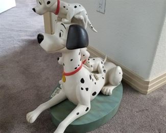 BFIG-15 ($250) "Pongo with Puppies" #95902 45th Anniversary of 101 Dalmations.  Measures 19.5"h x 20" long.  Some scratches to the base, see pics (dog covers them).  Pongo is in great condition!