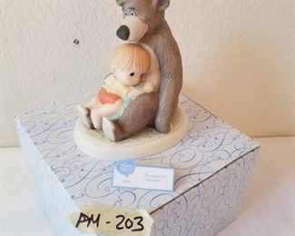 PM-201 ($50) Precious Moments ~ Disney "The Simple Bare Necessities" 740006.  Comes with original box.