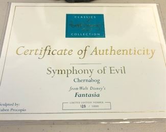 (TR-9) COA of  Fantasia Symphony of Evil Chernabog 