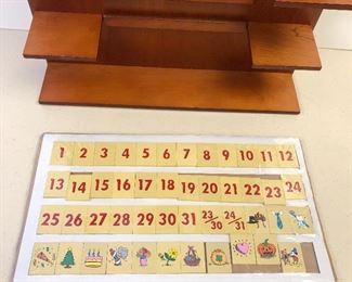 (TR-10)  $25 Wooden Hanging Calendar Mickey Mouse- 16” x 21” NEW in Box