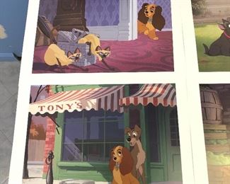  Lady and the Tramp lithographs in exclusive portfolio