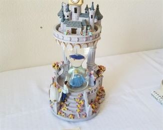SG-8 ($50) Cinderella snow globe and music box plays "So this is love", ornate and beautiful display! stands 14" tall!