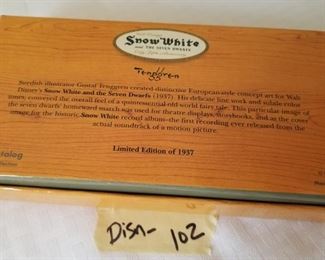 DISN-102 ($18) 65th Anniversary Seven Dwarfs collector pins in their own display box!   Limited edition, only 1937 made (in honor of the year of the movie).   All 7 pins, box in great condition.