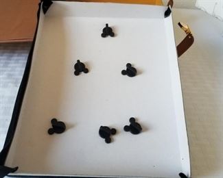 PIN-1 ($140) RARE find! Pinocchio "The Search for Imagination"  Event  6-pin boxed set Limited Edition.  Only 250 made, this is #209/250.  With original box.  Unlock the leather like book to show the pins.  Each pin has the edition number on the back.  Never used, kept in original box.  Book is about 6" x 8" x 2"thick