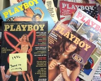 11 issues of Playboy Magazine from 1976- $11