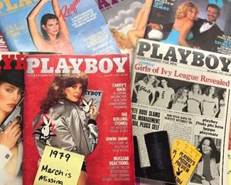 11 issues of Playboy Magazine from 1979- $11